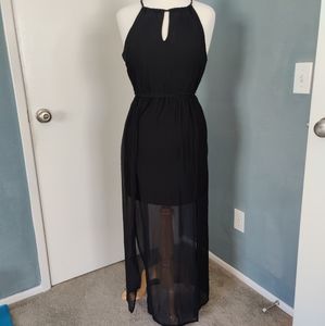 Black summery maxi dress